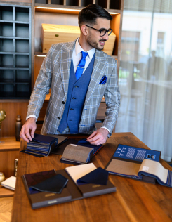 Kockás férfi sportzakó 2