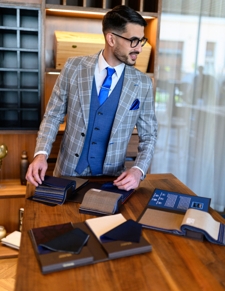 Kockás férfi sportzakó 2