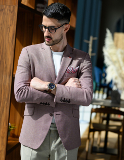 Bordó férfi nagyméretű sportzakó