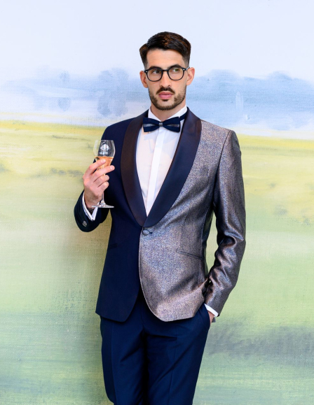 Kétszínű esküvői szmoking öltöny 2