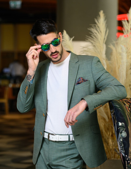 Zöld casual öltöny